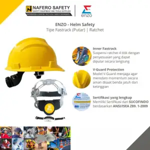 Miniatur galeri HELM SAFETY PROYEK FASTRACK PUTIH KUNING MERAH HIJAU BIRU ORANGE ENZO