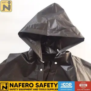 Miniatur galeri RHODEY Jas Hujan Premium Portable Poncho Anti Rembes Dewasa EVA Waterproof Raincoat