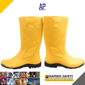 Miniatur galeri Sepatu Boot Hujan AP BOOTS TERRA ECO 3 Warna KUNING AP BOOTS Rain Boots Proyek Karet Anti Slip, Air, Minyak, Ringan